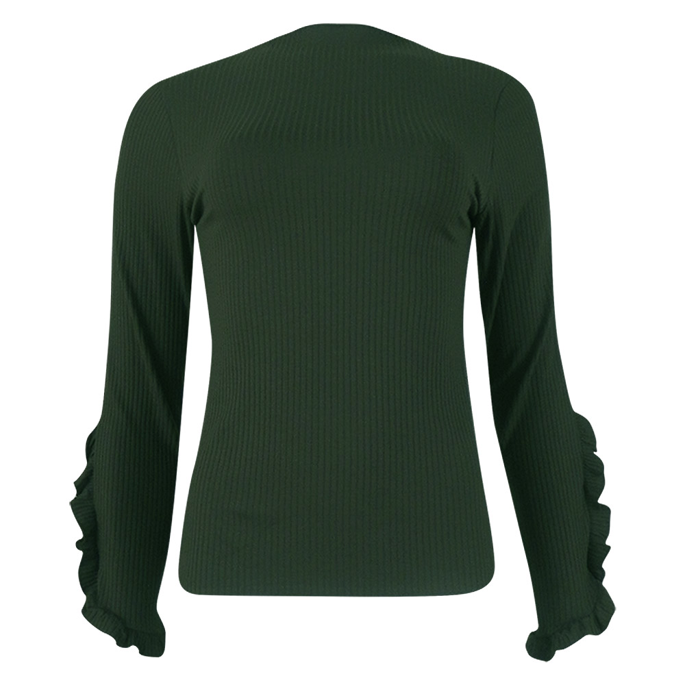 Blusa Viscolycra Canelada Gola Reserva Natural Militar Pole Modas