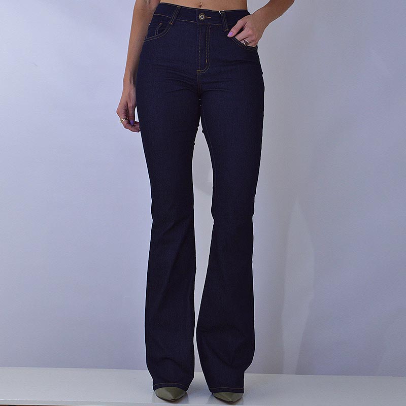 Cal A Jeans Flare Flor De Lis Pole Modas