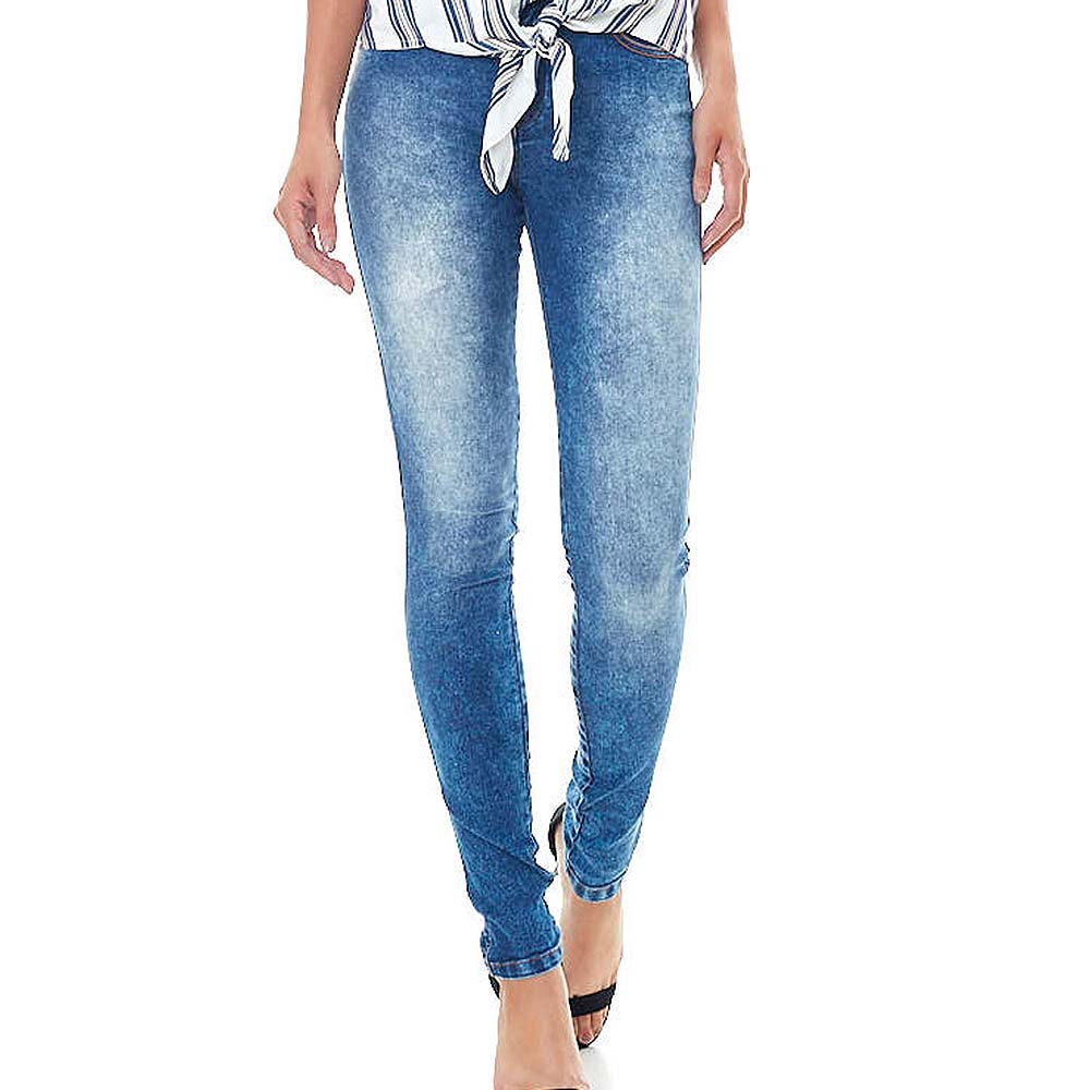 Calça Jeans Skinny Lavagem Alessandra Gatabakana Pole Modas 4787