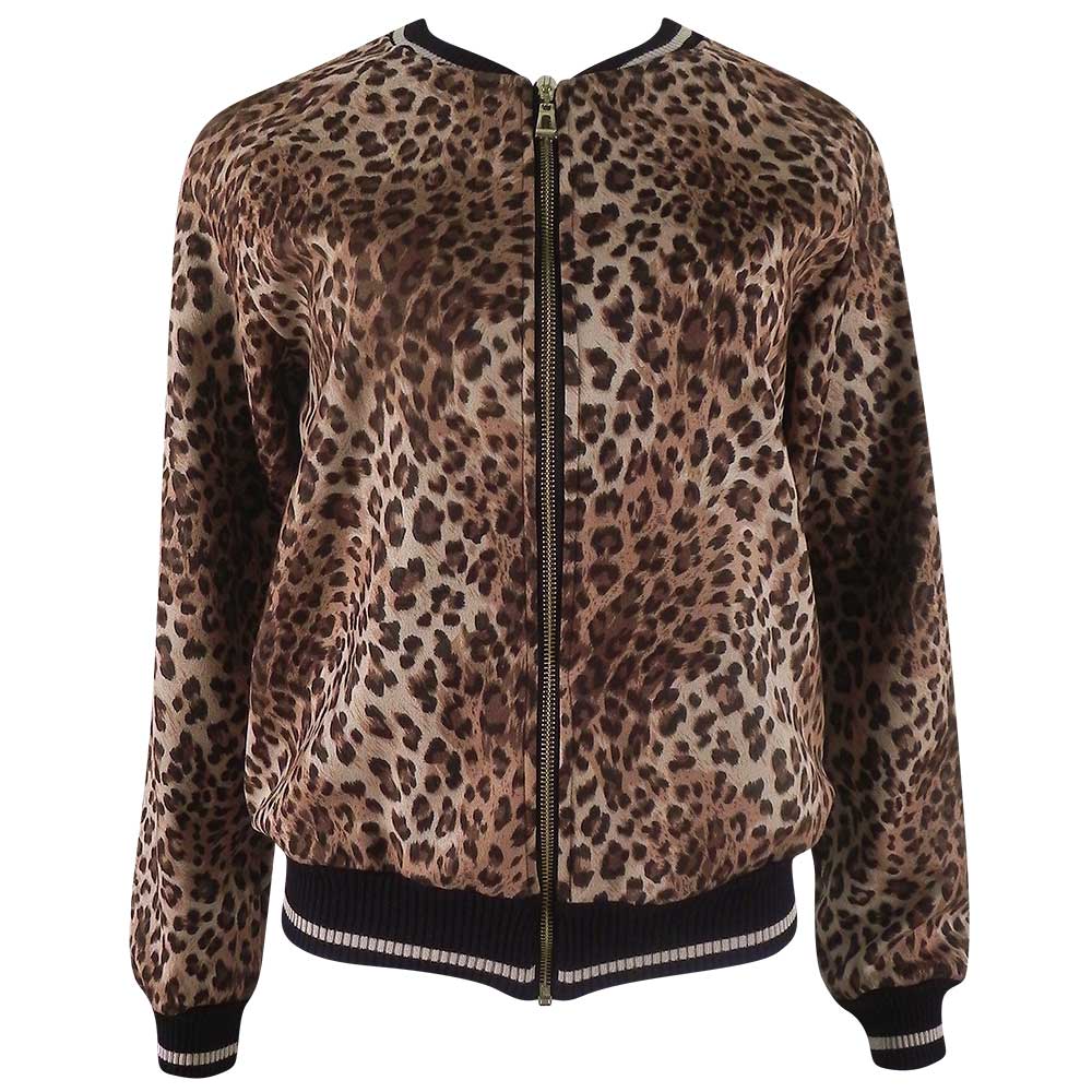 jaqueta bomber animal print