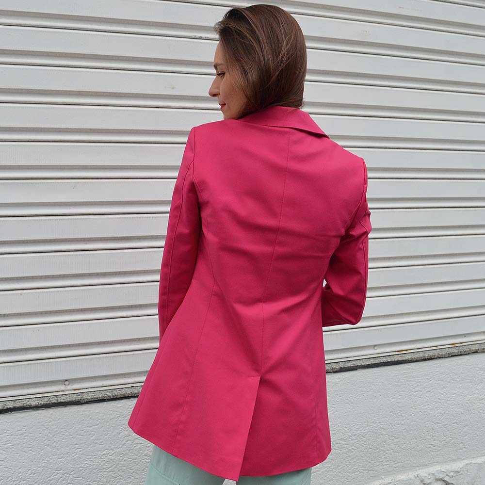 Blazer Alongado Sarja Trappiche Pink - Foto 3