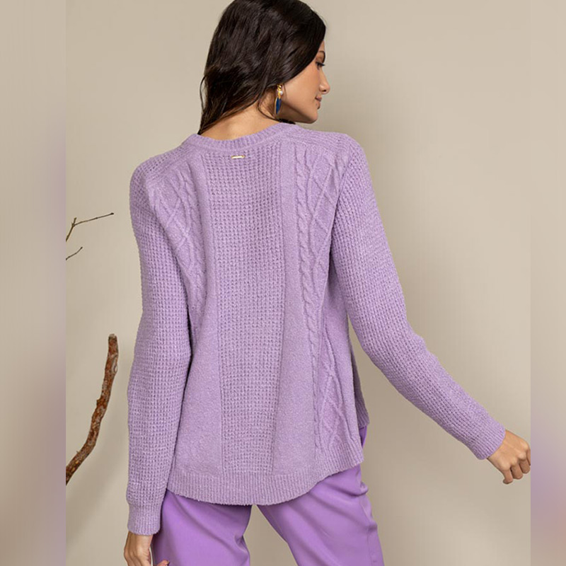 Blusa Tricot Katze Lavanda - Foto 2