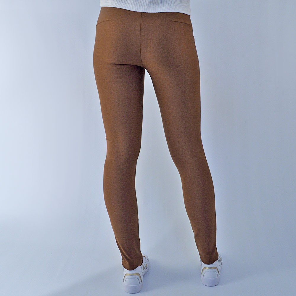 Legging Couro Fake Gatos e Atos Caramelo - Foto 3