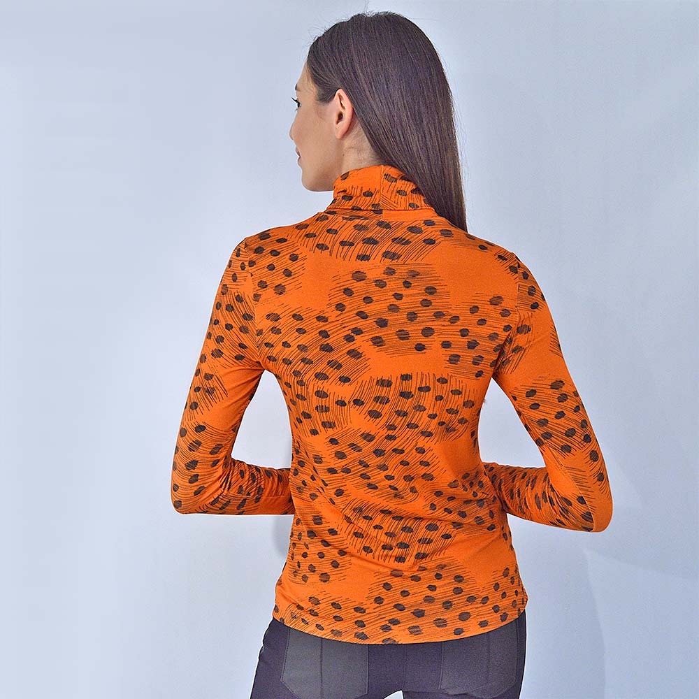 Blusa Viscolycra Intuio Laranja - Foto 2