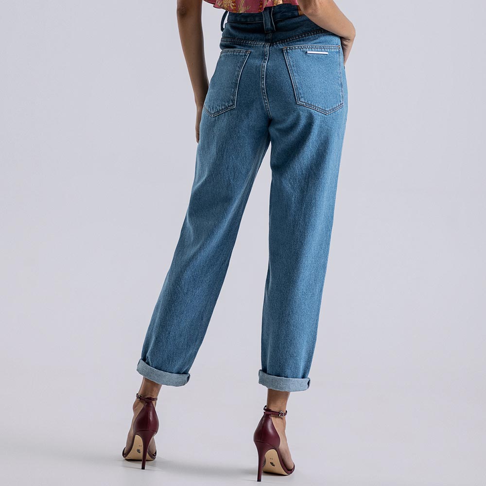 Cala Jeans Mommy Cropped com Recortes - Foto 3