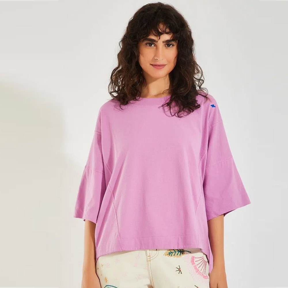 Blusa Básica Decote V Cantão Verde