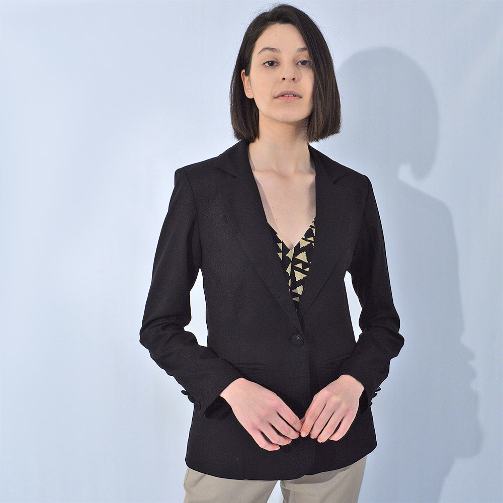 Blazer em Linho Trappiche Cor Preto - Foto 2