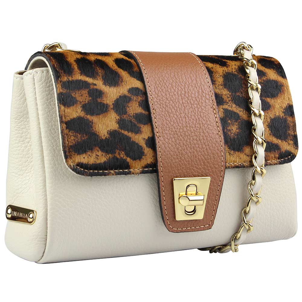 Bolsa Couro Transversal Linea Bella Animal Print  - Foto 1