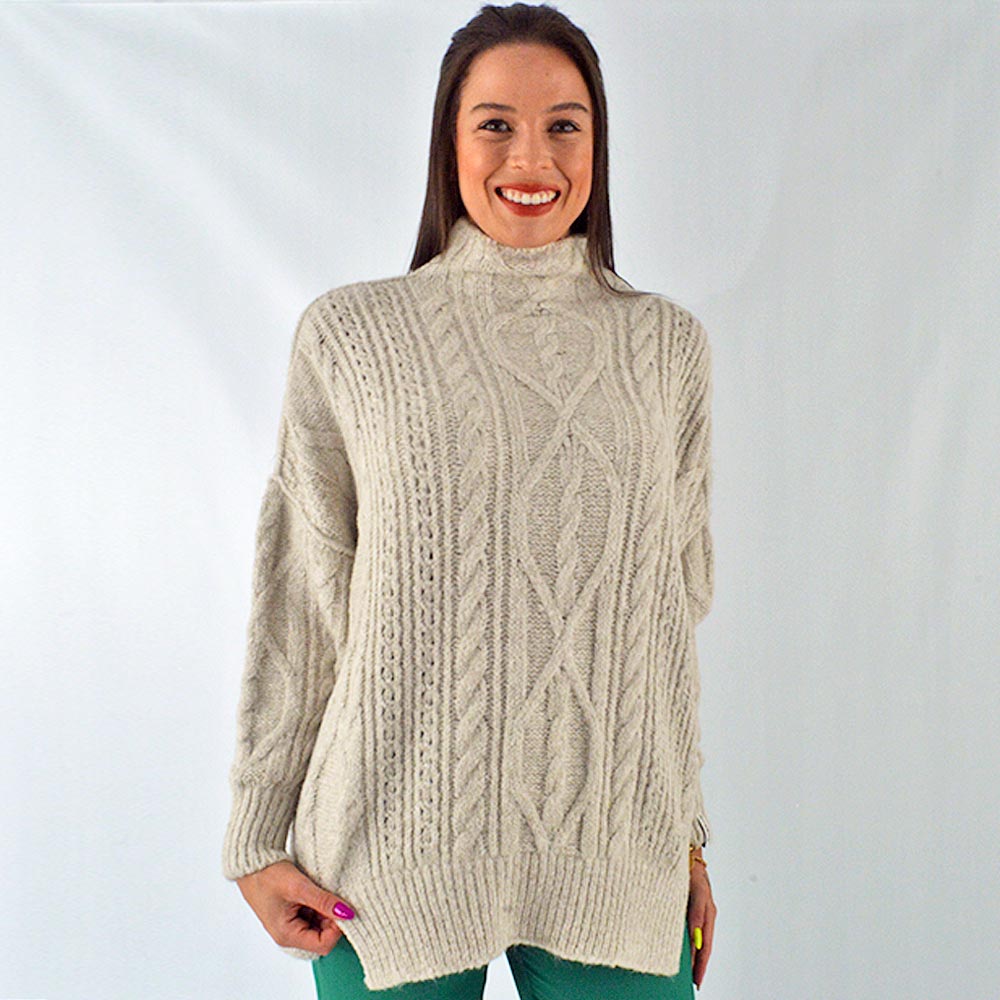 Blusa Tricot  Biamar Oversized com Tranas - Foto 1