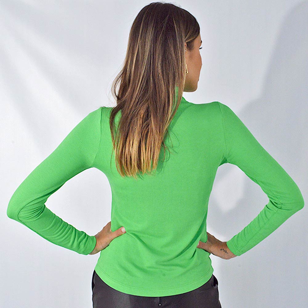 Blusa Gola Alta Declari Verde - Foto 3