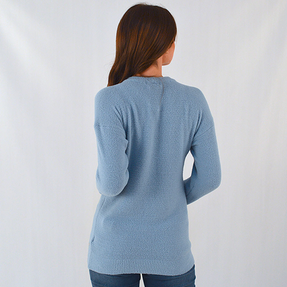 Blusa Biamar com Mangas Cava Quadrada Cor Azul Claro  - Foto 2