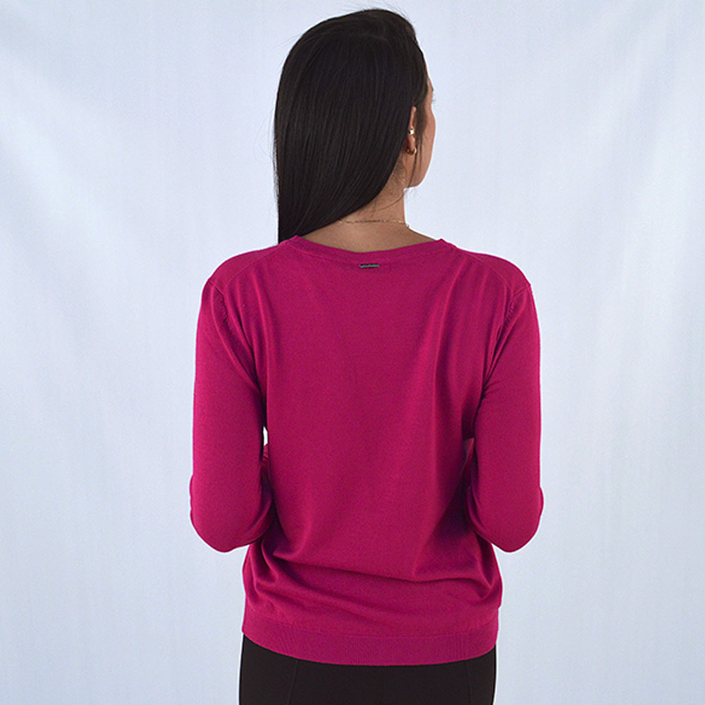 Blusa Malha Bsica Miose Cor Pink - Foto 2