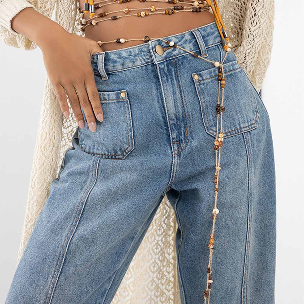 Calça Wide Leg Jeans Lez a Lez - Pole Modas