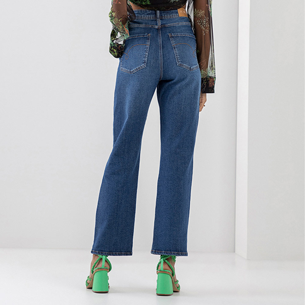 Cala Jeans Reta Slim Super Alta Cropped Lez a Lez  - Foto 2