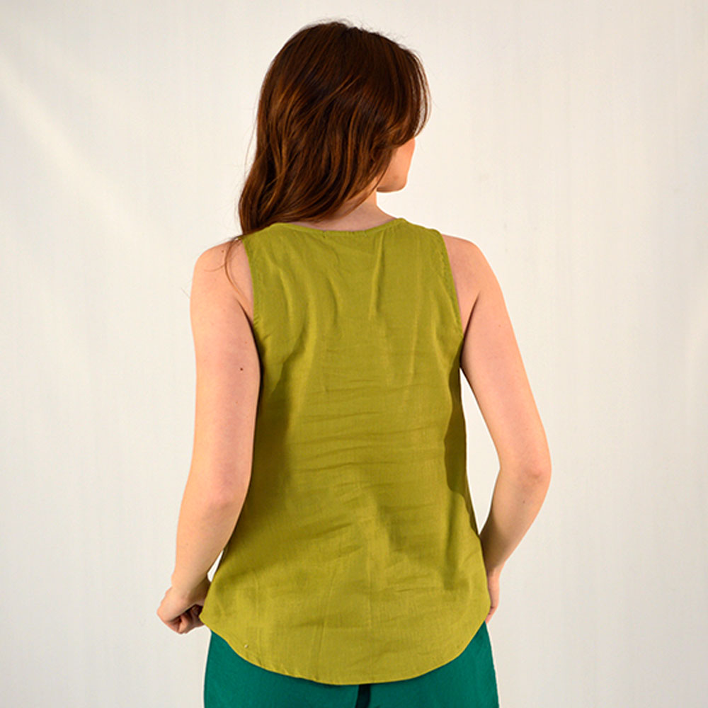 Blusa Regata Aguape Pistache Haes  - Foto 2