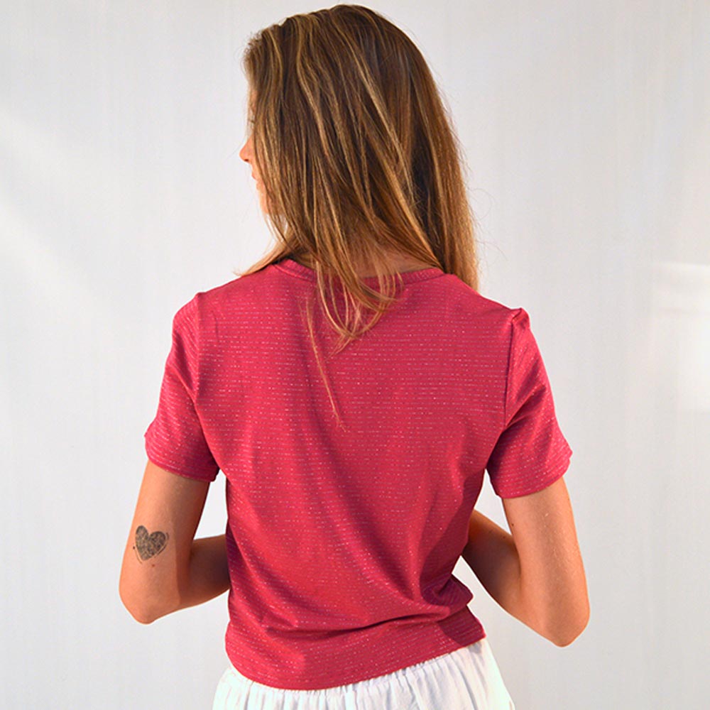 Blusa Lurex Pink Haya  - Foto 2