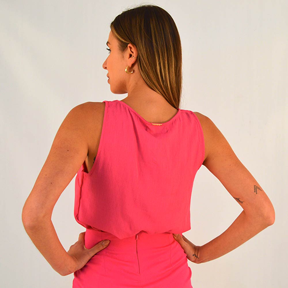 Blusa Regata Pink Flor de Lis - Foto 2