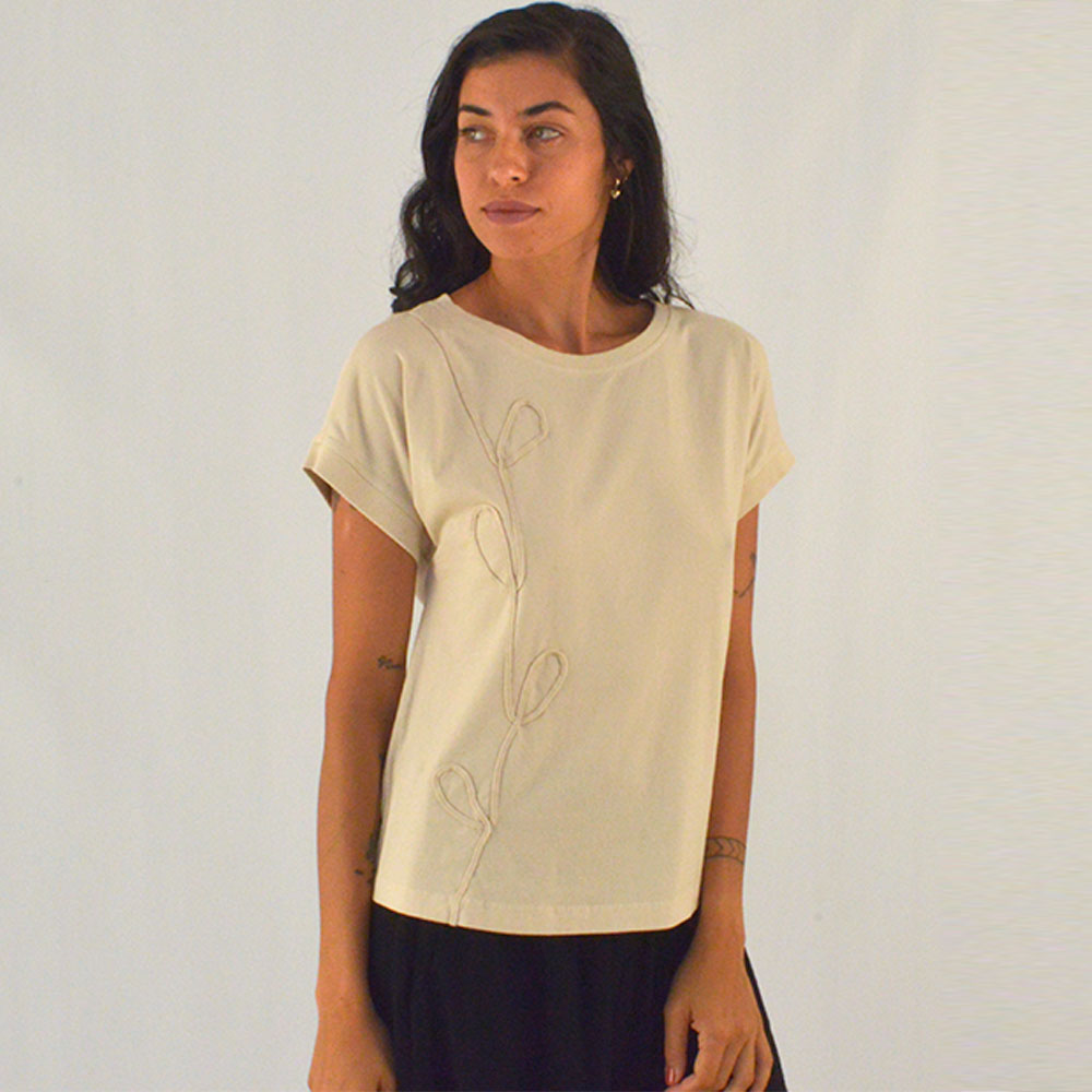 Blusa Algodo Cor Cru Reserva Natural  - Foto 1