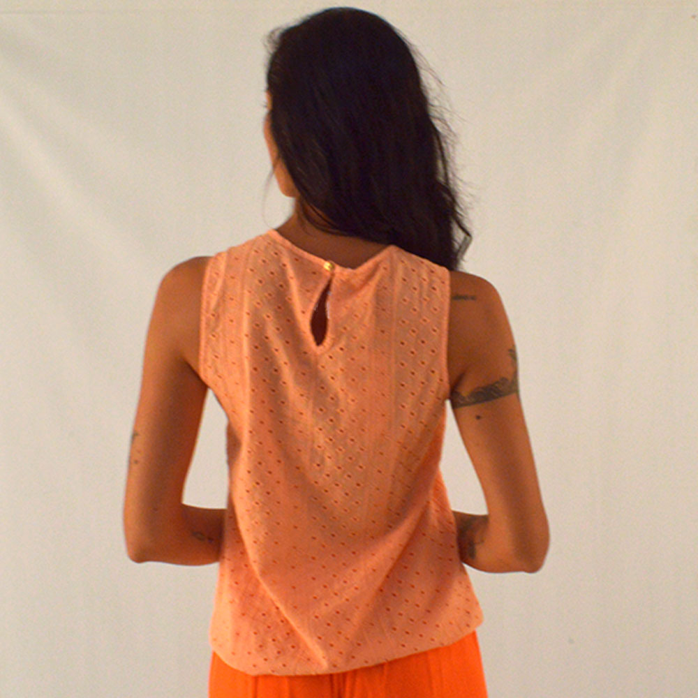 Blusa Regata Laise Laranja Reserva Natural  - Foto 2