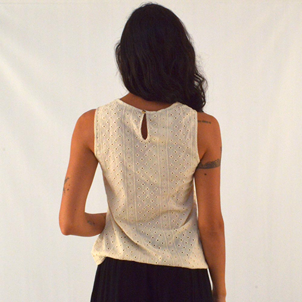 Blusa Regata Laise Cru Reserva Natural  - Foto 2