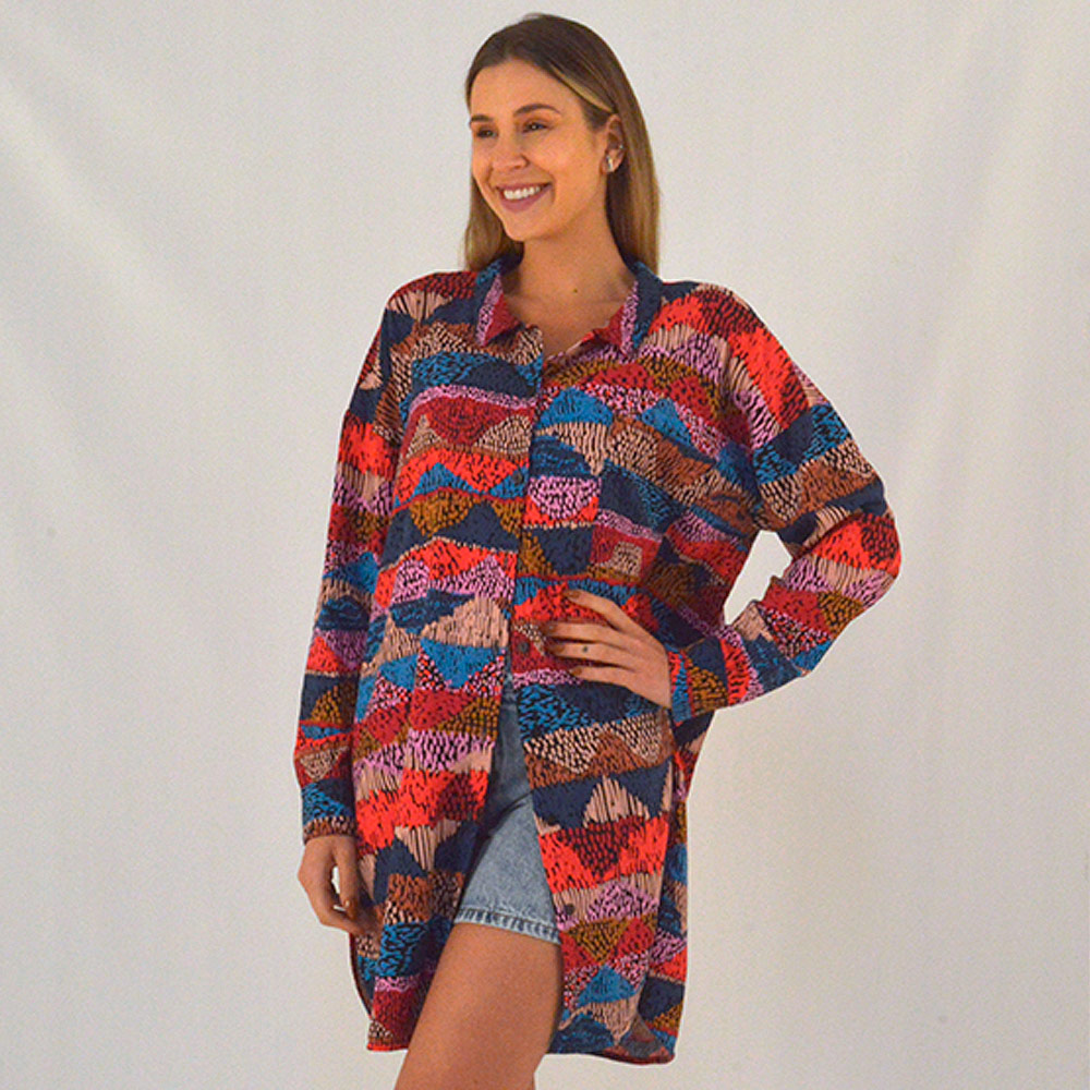 Vestido Chemise Estampa Marrakesh - Foto 2