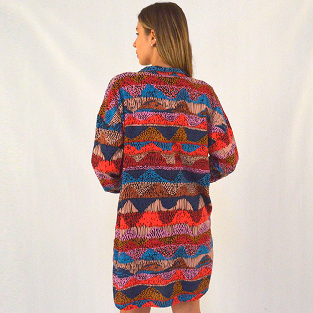 Vestido Chemise Estampa Marrakesh - Foto 3