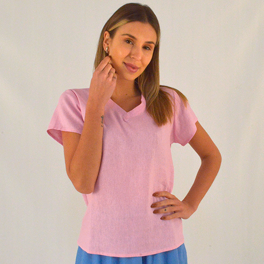 Blusa Linho Barbie Emprio B.  - Foto 1