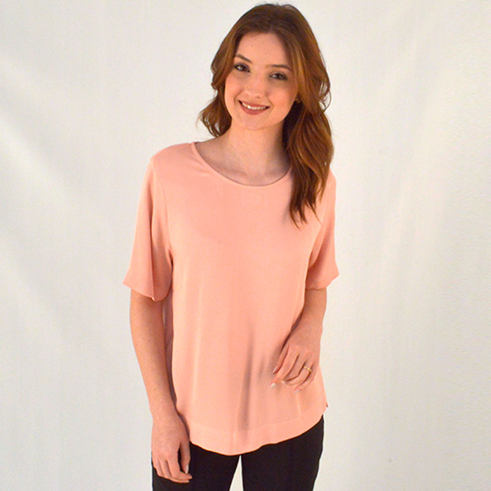 Blusa Viscose Rose Citta - Foto 1