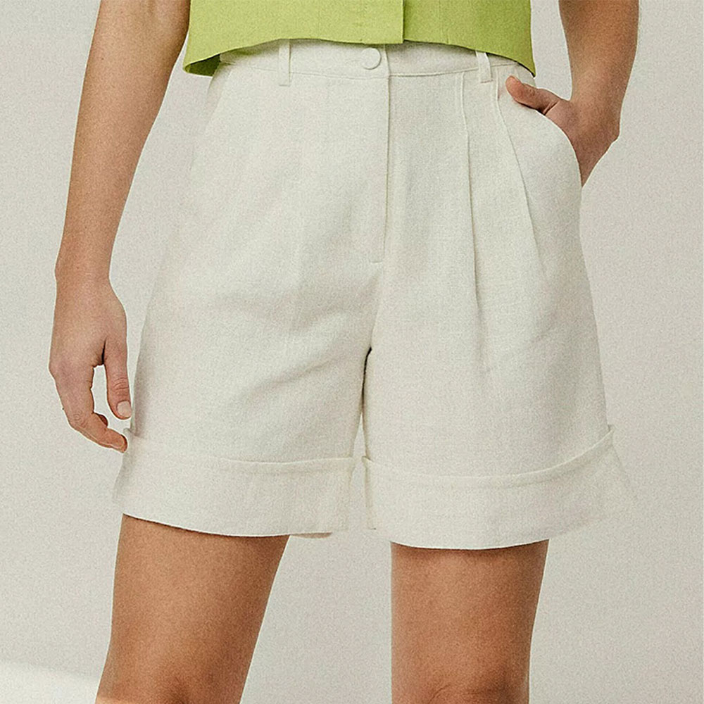 Shorts Alfaiataria Off White Mx Fashion - Foto 1