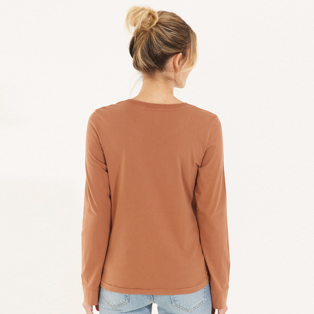 Blusa Algodo Canto Cor Marrom  - Foto 2