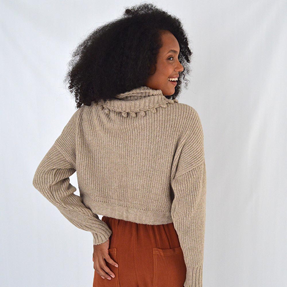 Bluso Tricot Cropped Haes - Foto 3