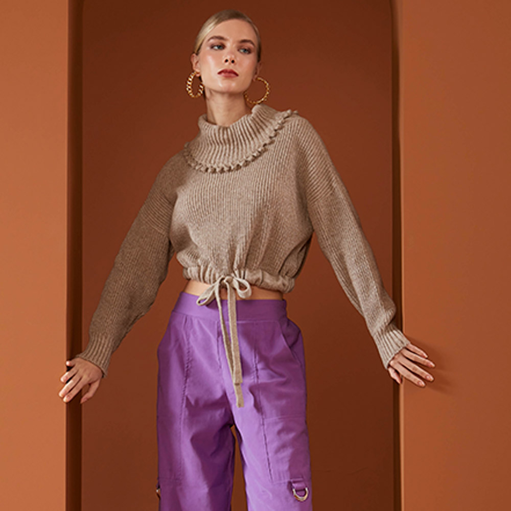 Bluso Tricot Cropped Haes - Foto 4