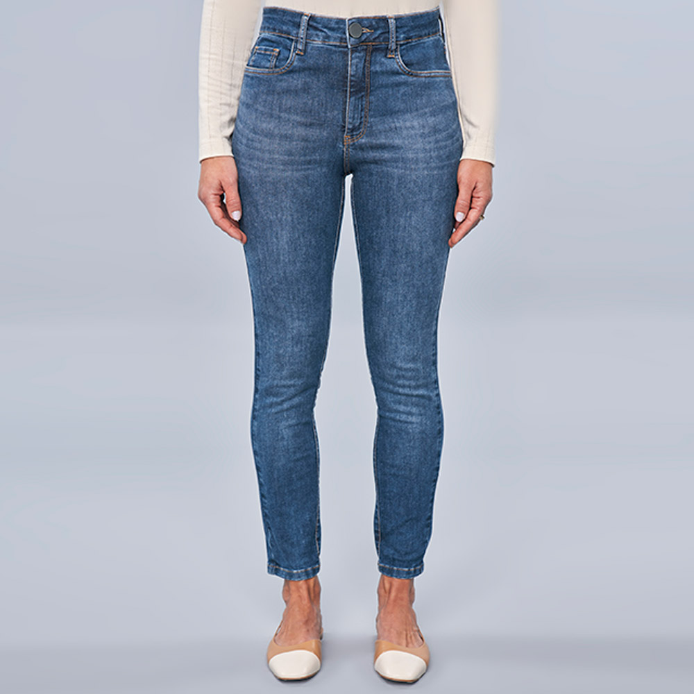 Cala Jeans Skinny Escura Scalon - Foto 1