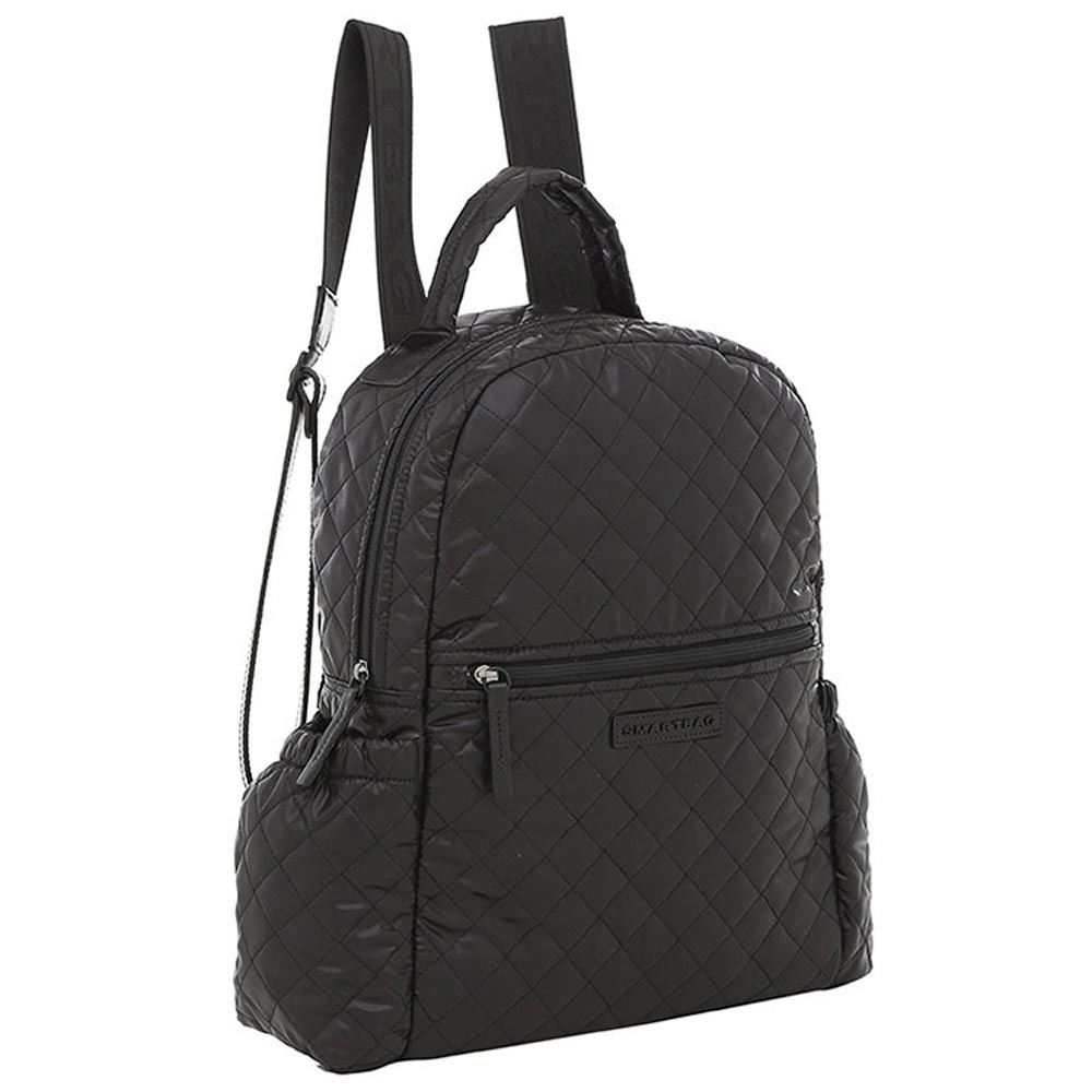 Mochila Nylon Matelassado Preta Smartbag - Foto 1