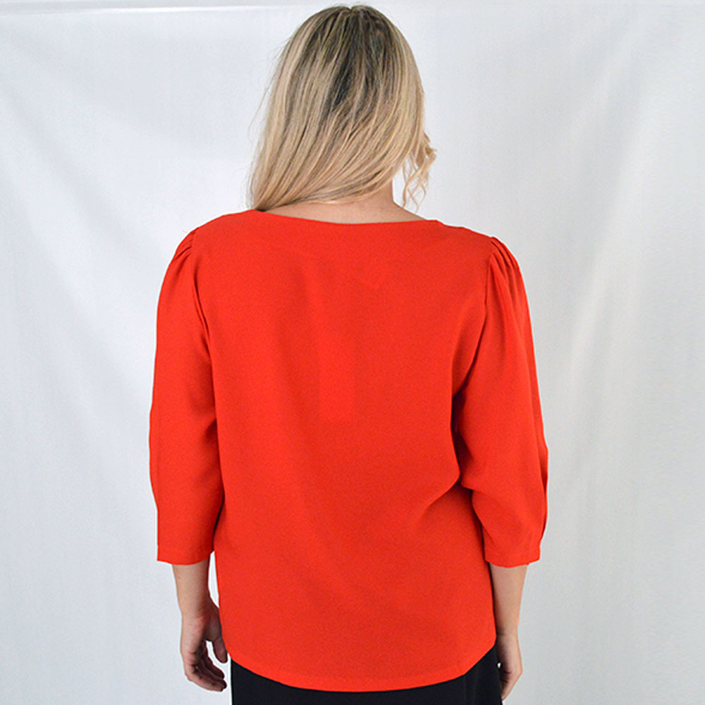 Blusa Manga Longa Cor Vermelho Seiki  - Foto 2