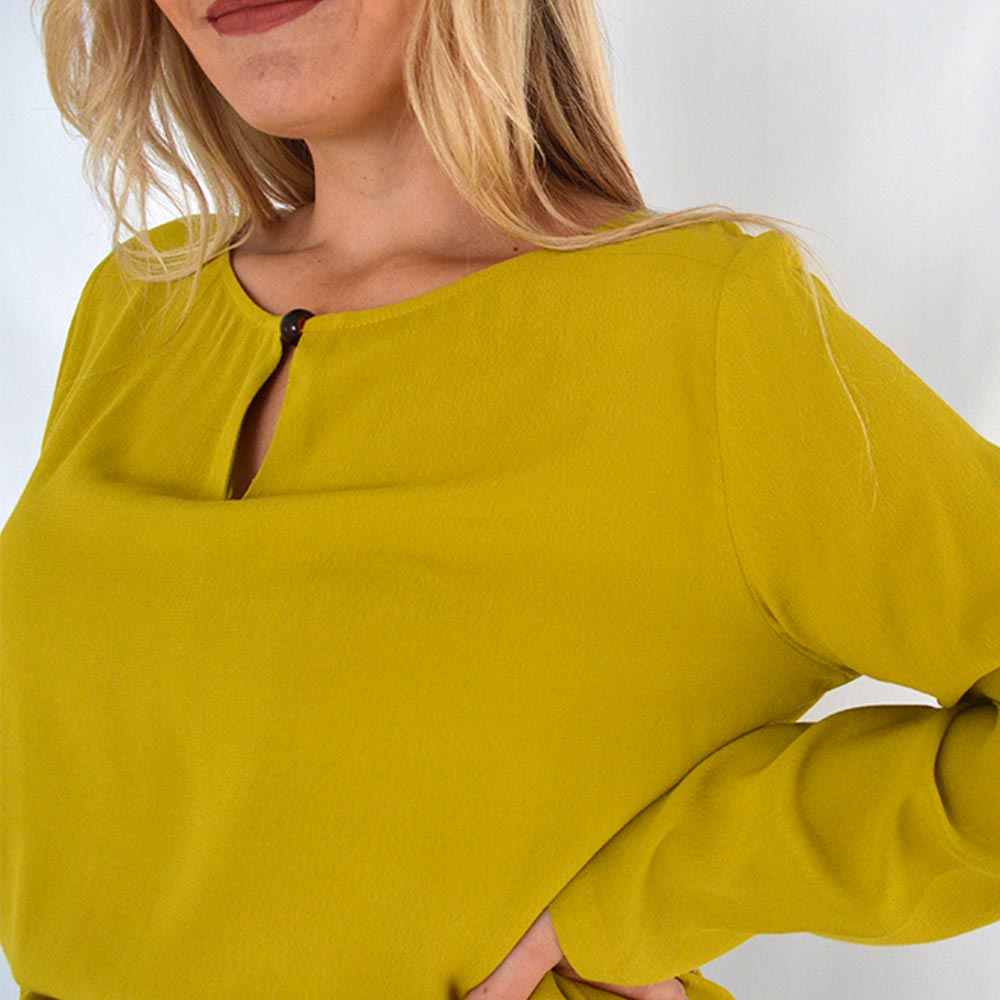 Blusa Viscose Mostarda Tribeca  - Foto 2