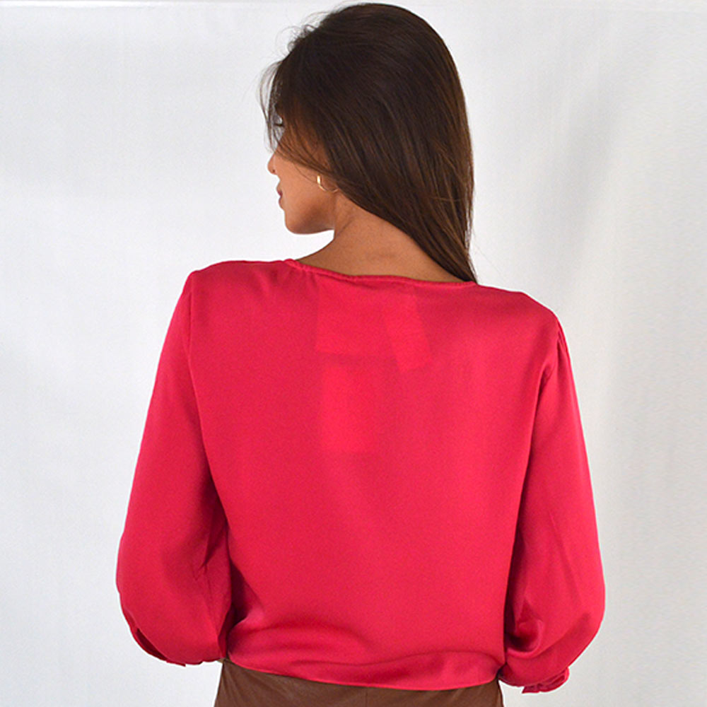 Blusa Acetinda Pink Insp by Cheroy - Foto 2