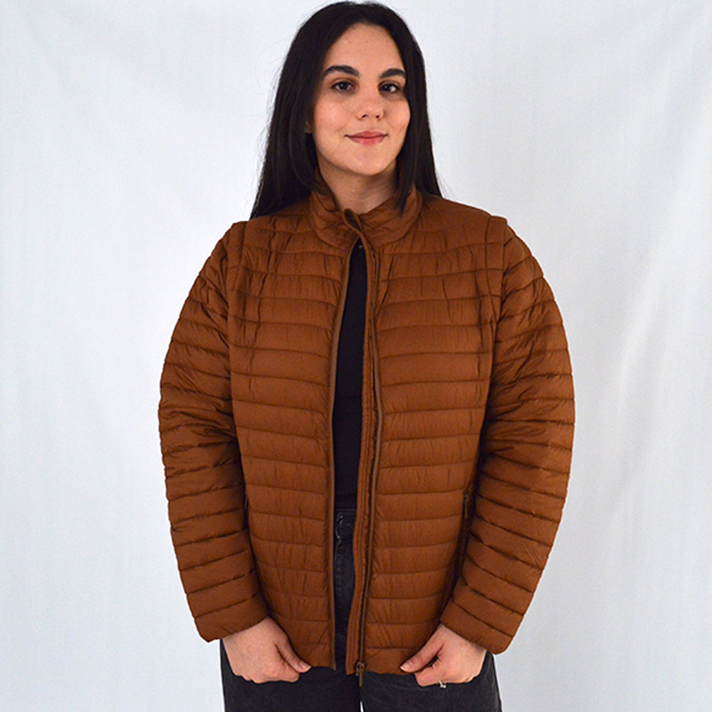 Jaqueta Colete Estofada Alpelo Cinnamon Plus Size - Foto 6