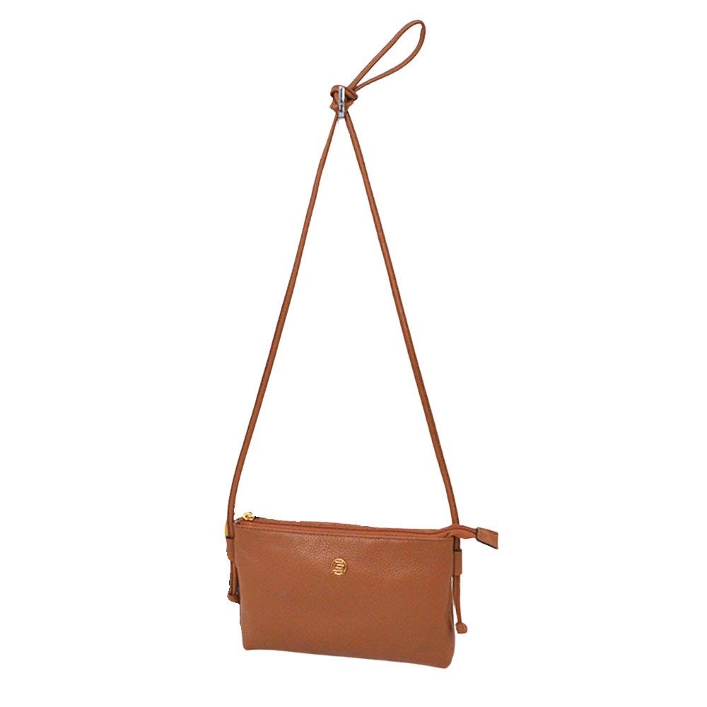 Bolsa Pequena Couro Whisky Smartbag  - Foto 1