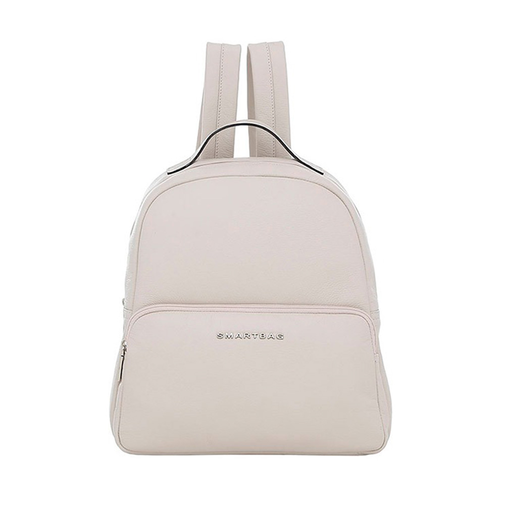 Mochila de Couro Cor Gelo Smartbag - Foto 1