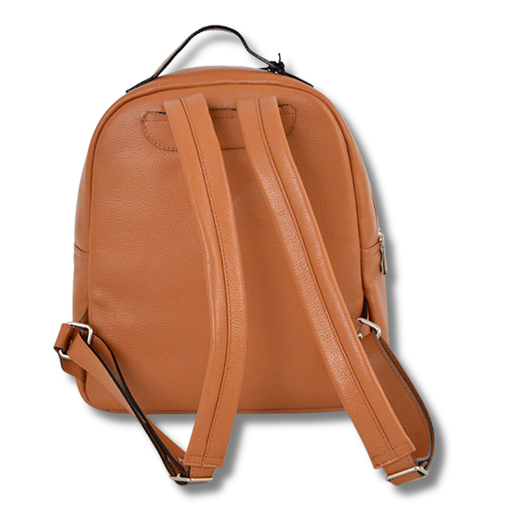 Mochila de Couro Cor Whisky Smartbag - Foto 3