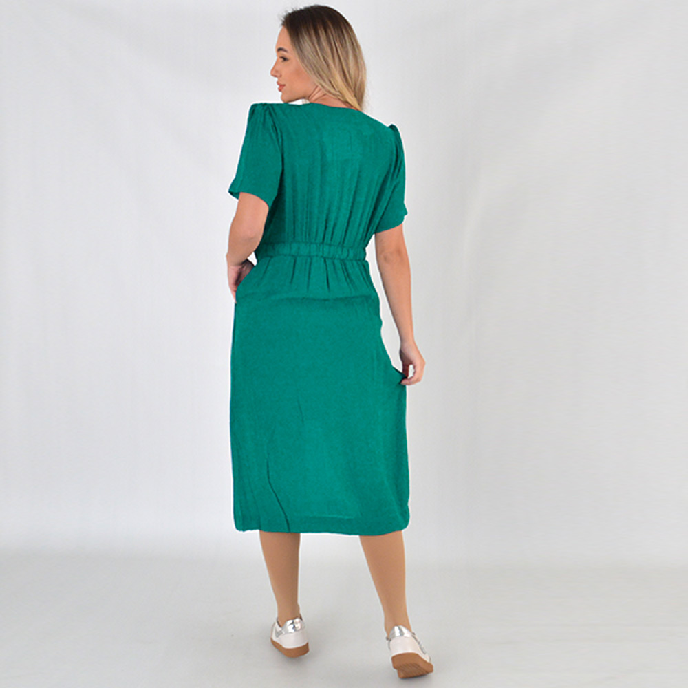 Vestido Midi Viscose Shantung Gatos e Atos - Foto 3