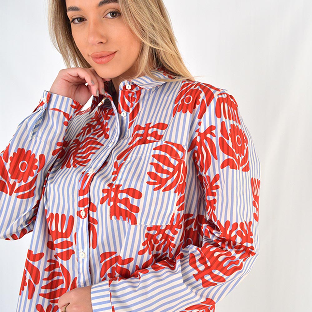 Camisa Oversized Estampa Litornea Canto  - Foto 2