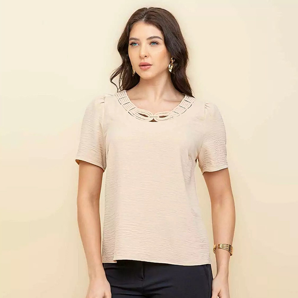 Blusa Colo Rolots Mosaique Cor Champagne - Foto 2