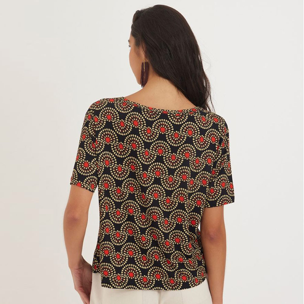 Blusa Viscolycra Estampa Estela Canto - Foto 3