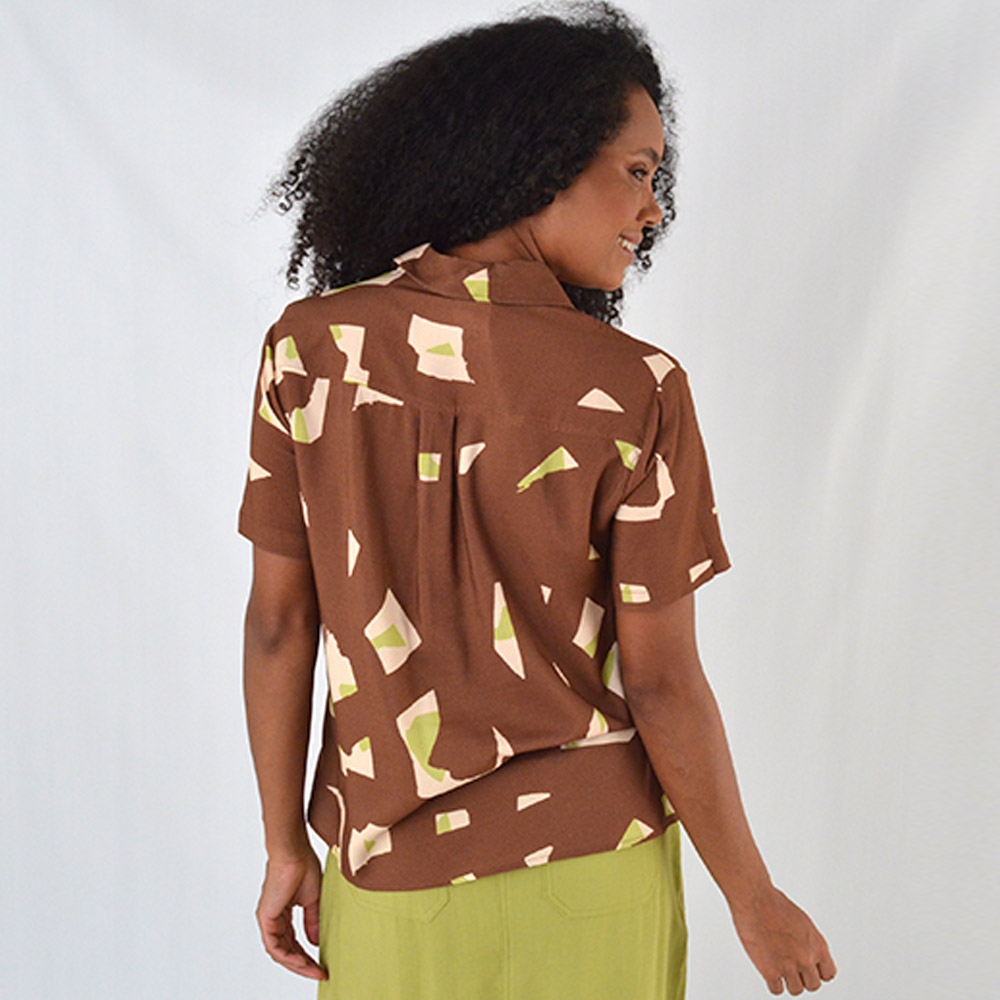 Camisa Estampada Viscose Texturizada Citt  - Foto 3