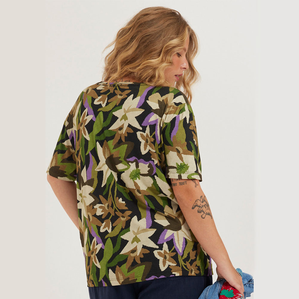 Blusa Viscose Estampa Tear Canto - Foto 3