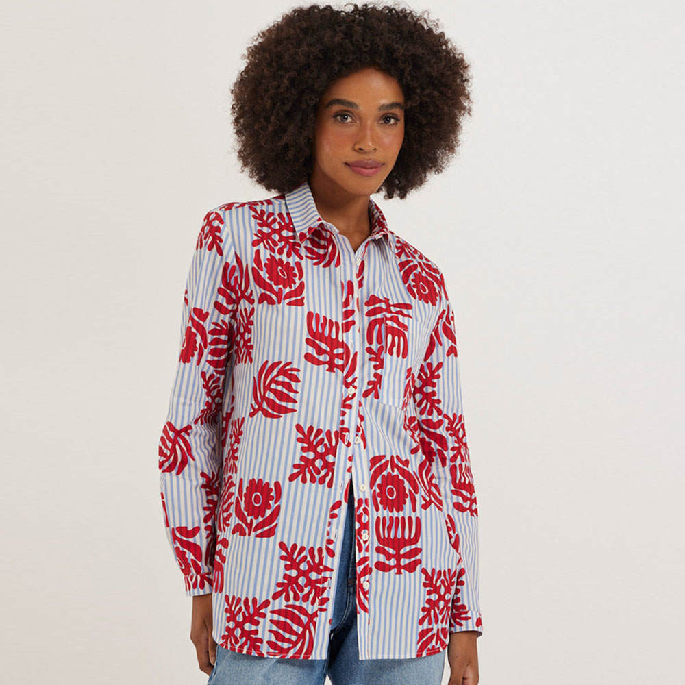 Camisa Oversized Estampa Litornea Canto  - Foto 4