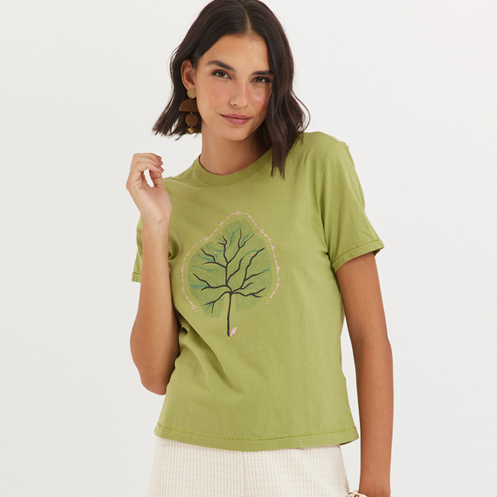 T- shirt Slim Fios da Vida Canto - Foto 1