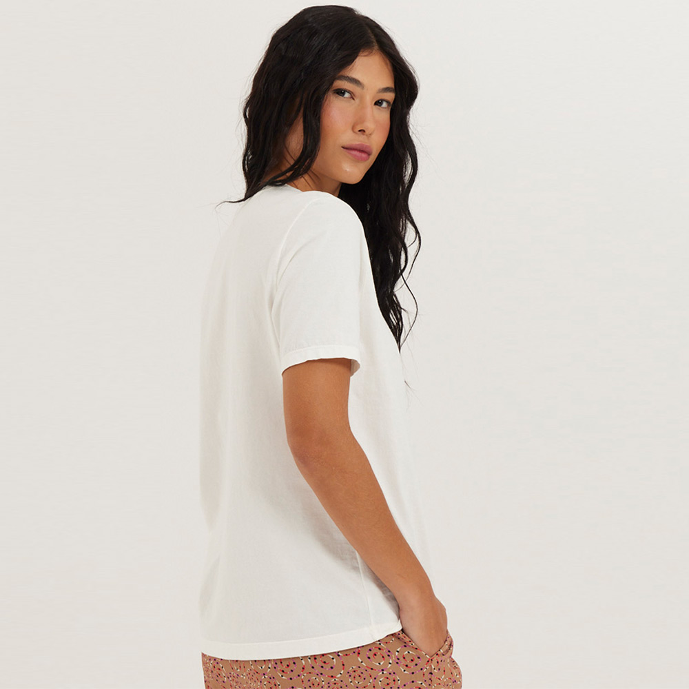 Blusa Algodo Classic Off White Canto - Foto 2